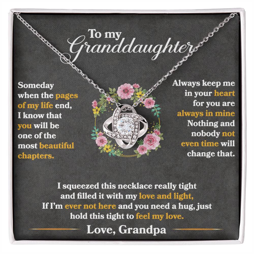 Keep Me In Your Heart - Love Knot Necklace
