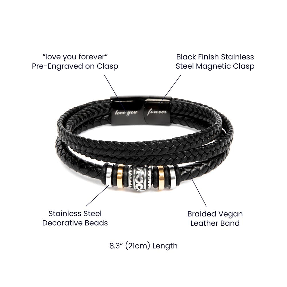 Love You Forever Believe Deep (To My Grandson) – Bracelet